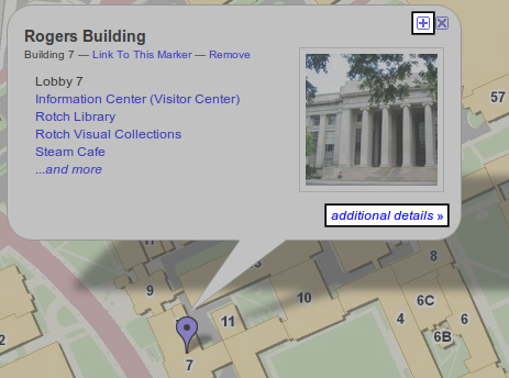 Screenshot of additional details link